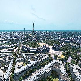 Paris Eiffel Tower City 3D model